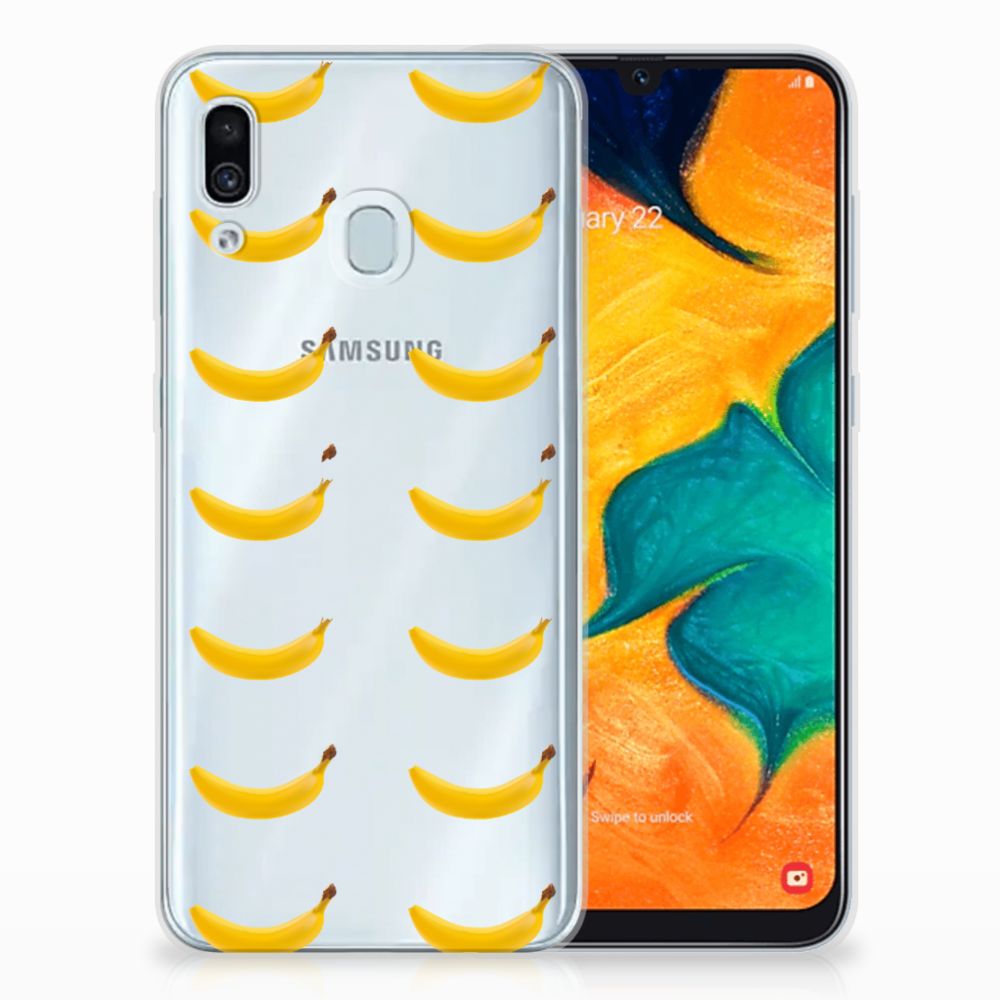 Samsung Galaxy A30 Siliconen Case Banana