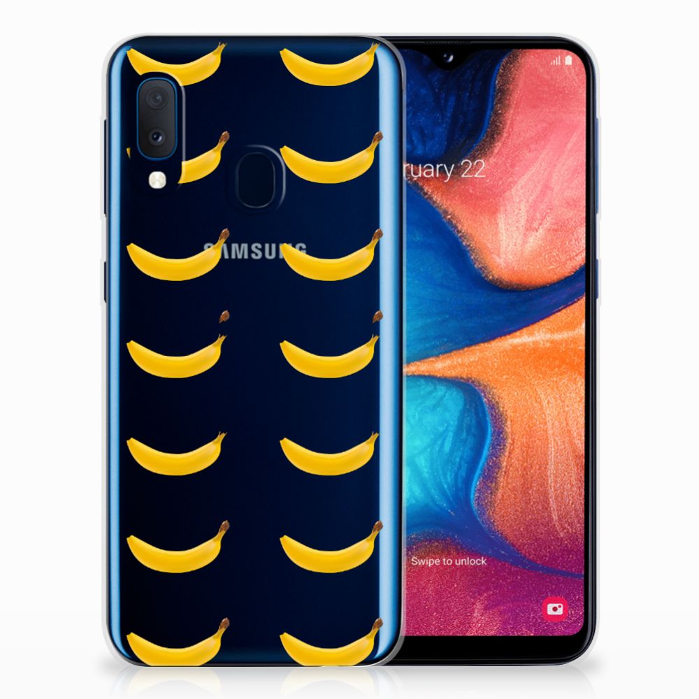 Samsung Galaxy A20e Siliconen Case Banana