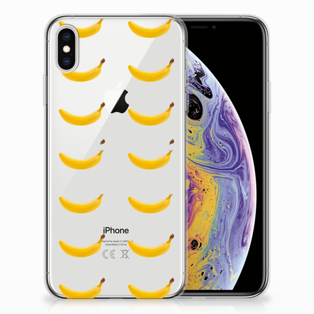 Apple iPhone Xs Max Siliconen Case Banana