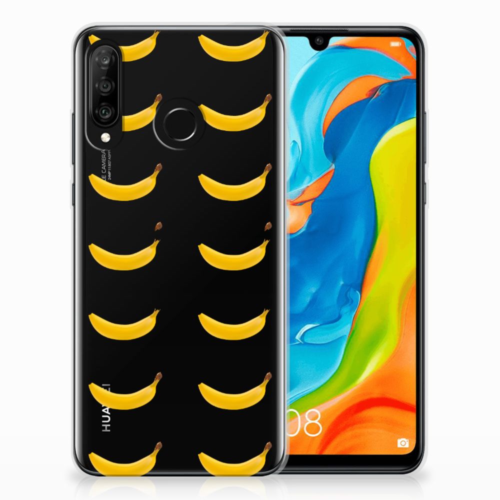 Huawei P30 Lite Siliconen Case Banana