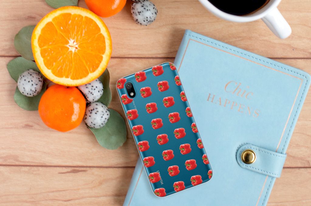 Huawei Y5 (2019) Siliconen Case Paprika Red