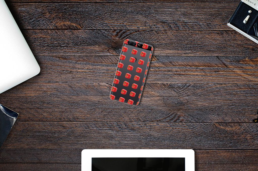 Huawei P10 Siliconen Case Paprika Red