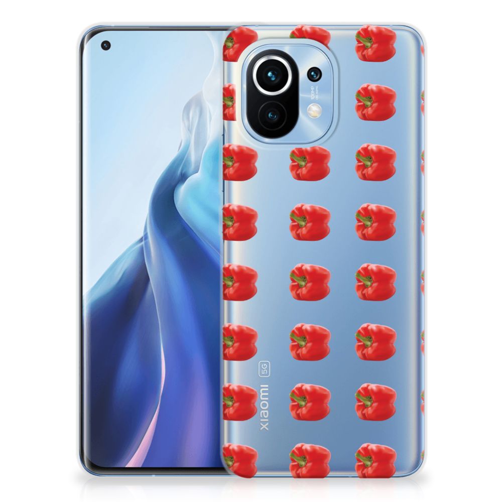 Xiaomi Mi 11 Siliconen Case Paprika Red