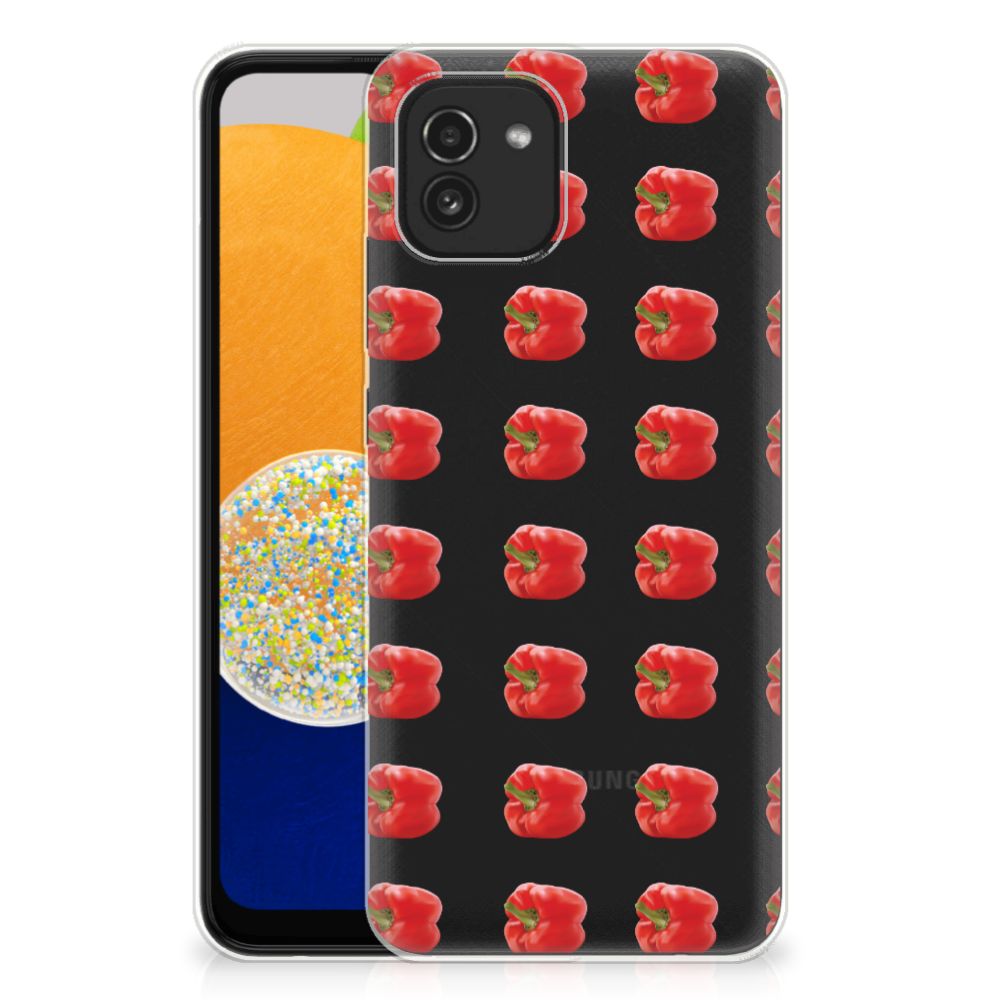 Samsung Galaxy A03 Siliconen Case Paprika Red