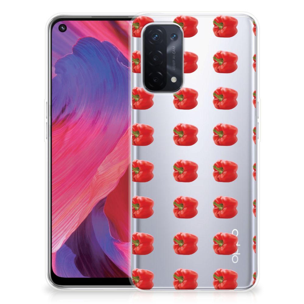 OPPO A93 5G Siliconen Case Paprika Red