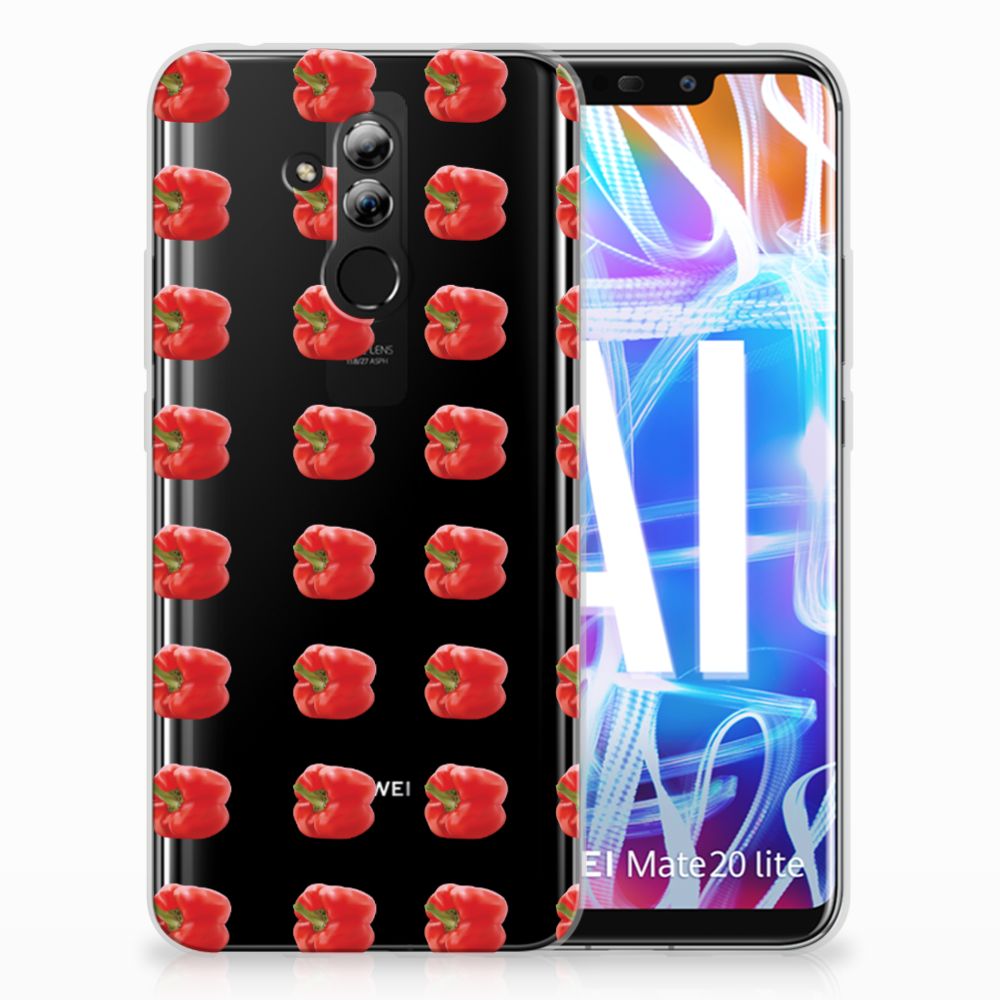 Huawei Mate 20 Lite Siliconen Case Paprika Red