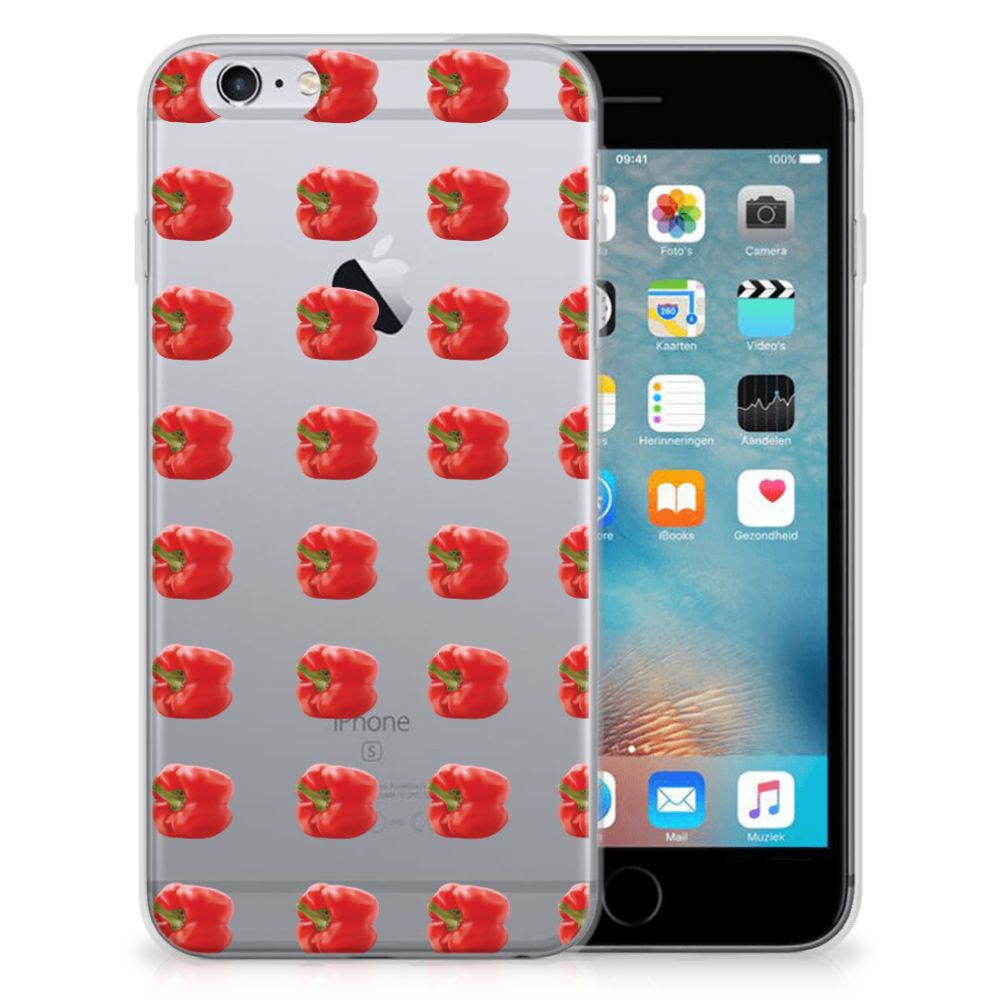 Apple iPhone 6 | 6s TPU Hoesje Design Paprika Red