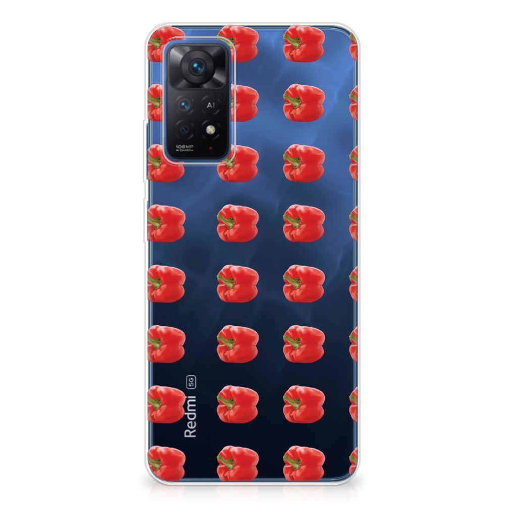 Xiaomi Redmi Note 11 Pro 5G Siliconen Case Paprika Red