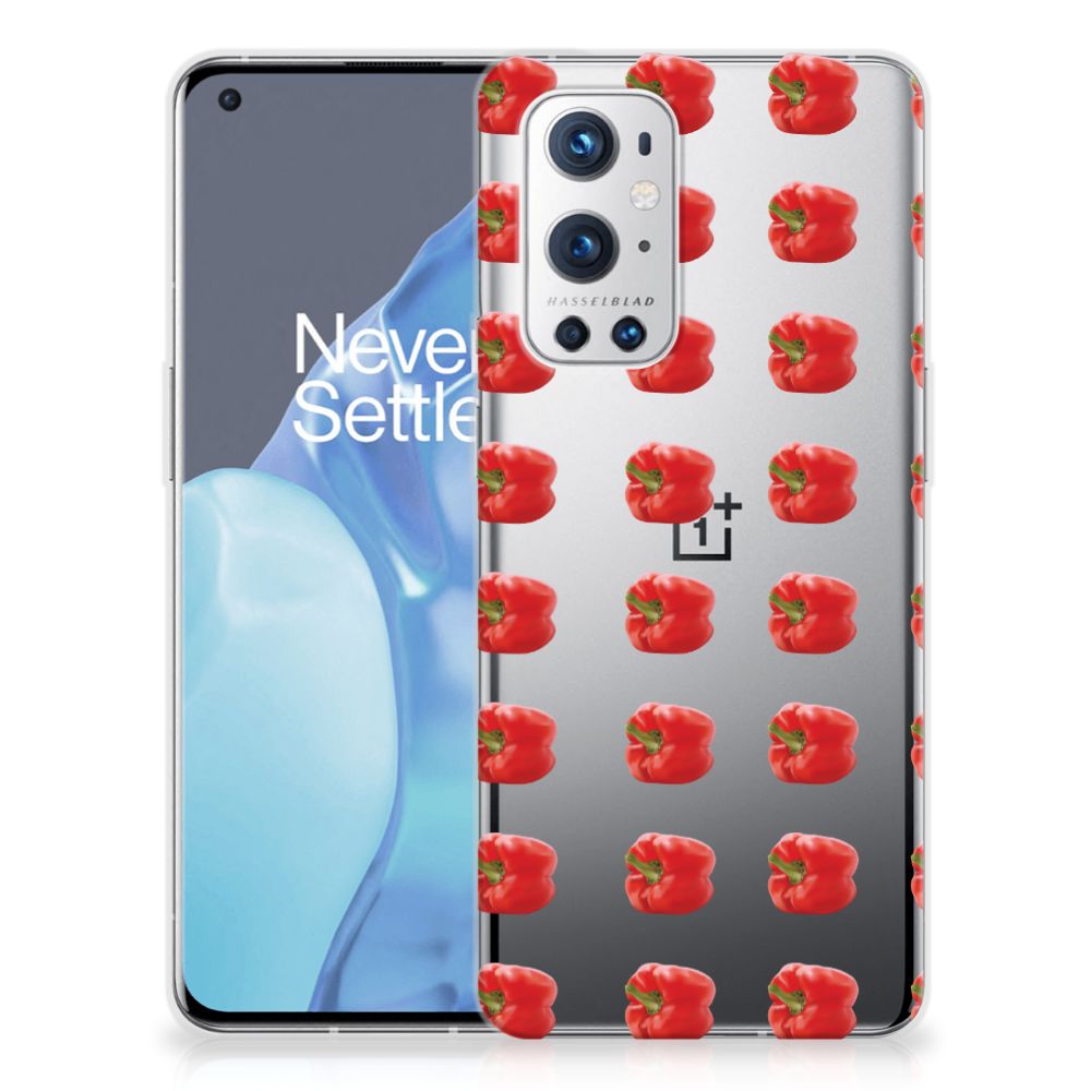 OnePlus 9 Pro Siliconen Case Paprika Red