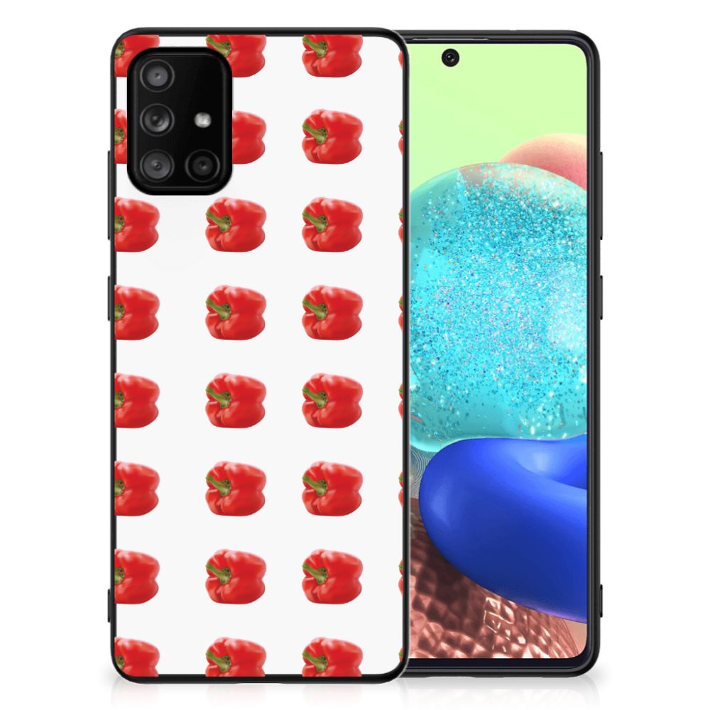 Samsung Galaxy A71 Back Cover Hoesje Paprika Red