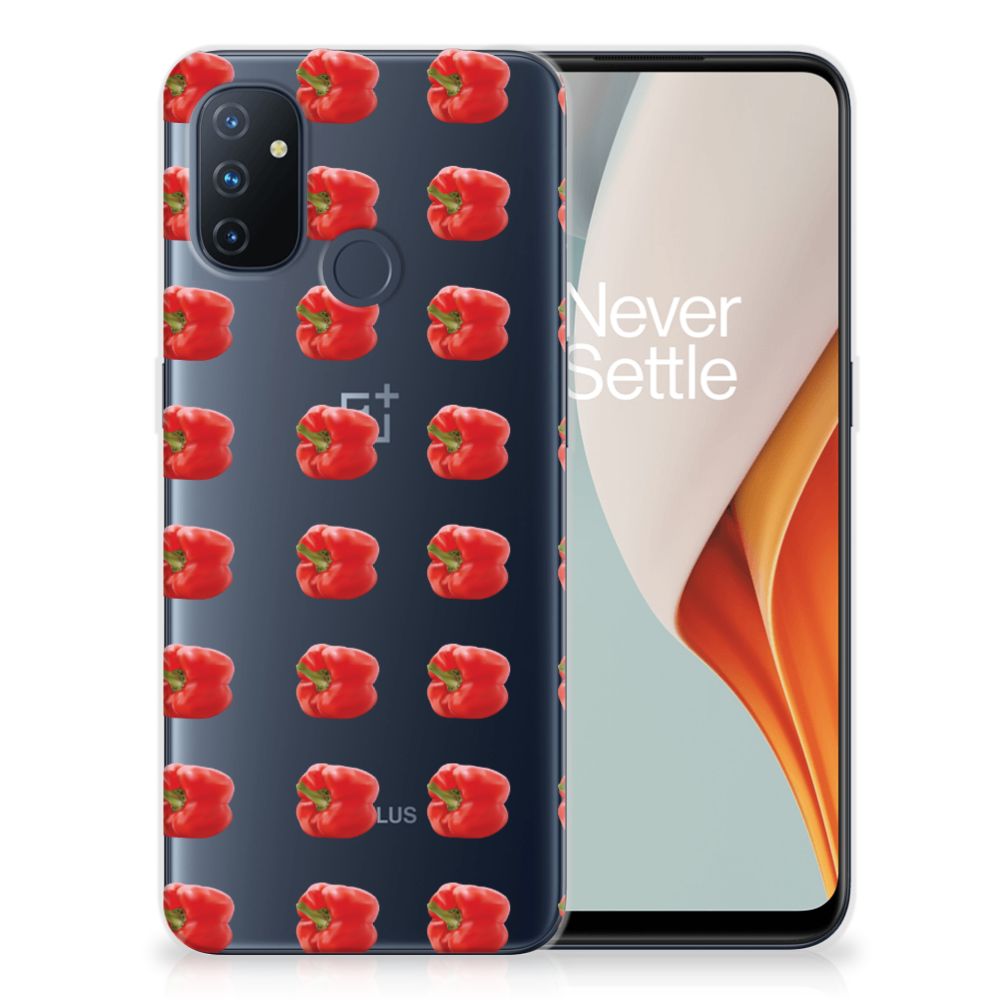 OnePlus Nord N100 Siliconen Case Paprika Red