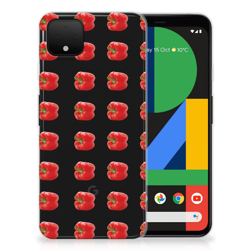 Google Pixel 4 XL Siliconen Case Paprika Red