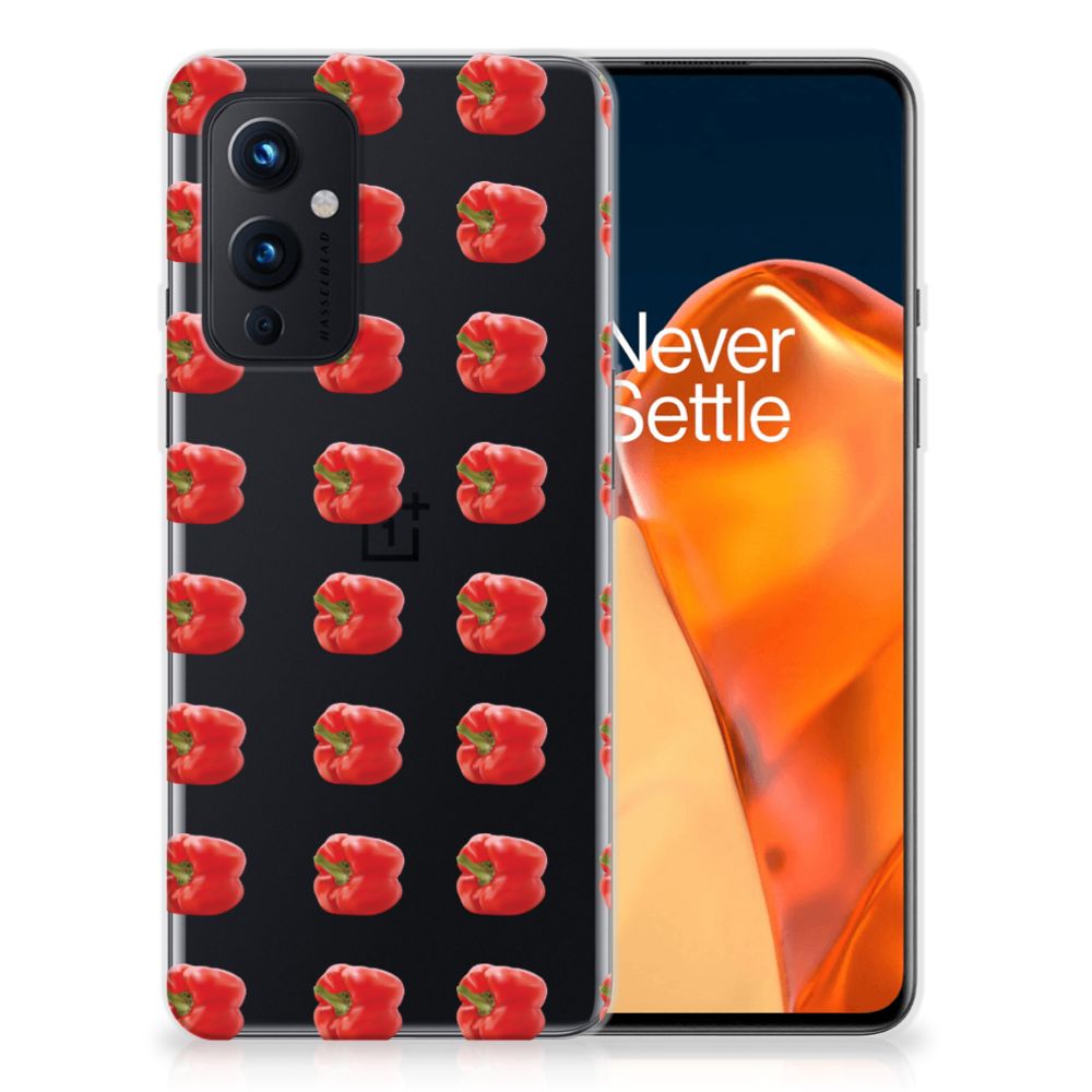 OnePlus 9 Siliconen Case Paprika Red