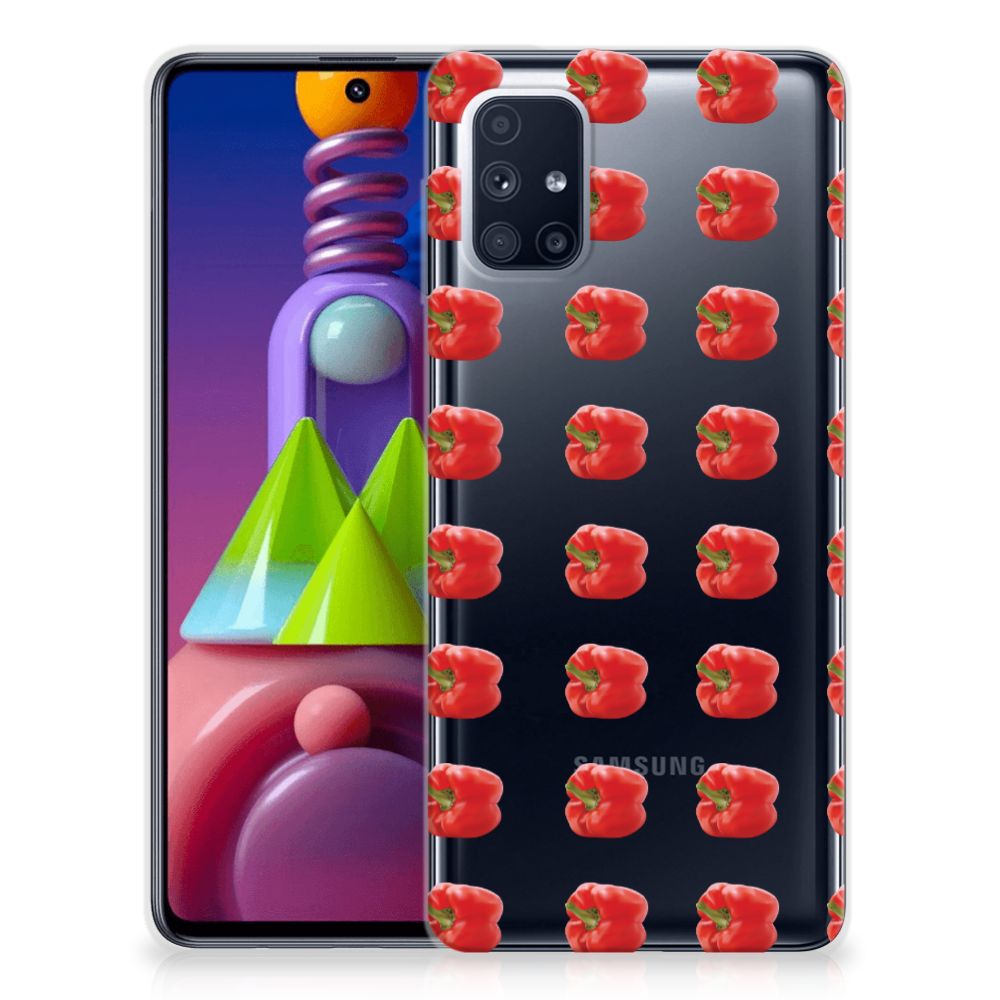 Samsung Galaxy M51 Siliconen Case Paprika Red