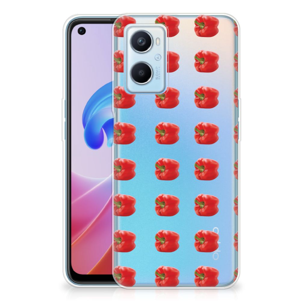 OPPO A96 | OPPO A76 Siliconen Case Paprika Red