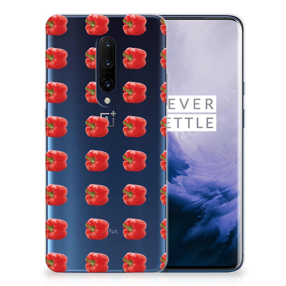 OnePlus 7 Pro Siliconen Case Paprika Red