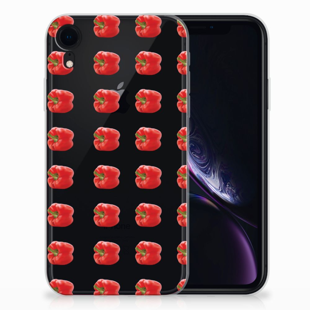 Apple iPhone Xr Siliconen Case Paprika Red