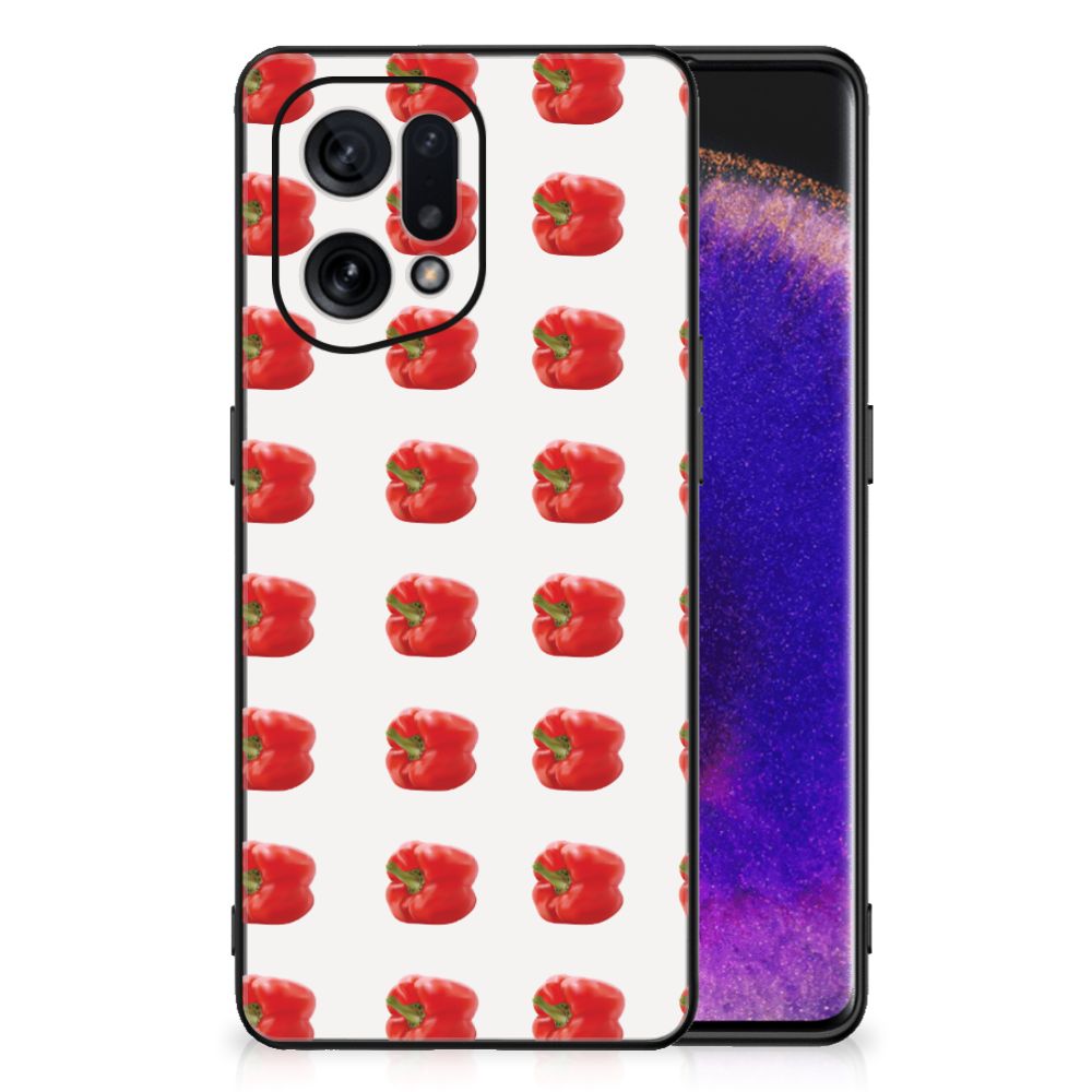 OPPO Find X5 Back Cover Hoesje Paprika Red