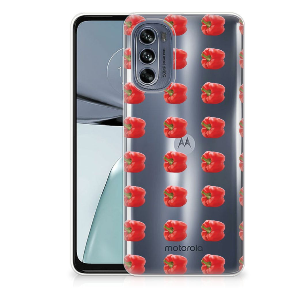 Motorola Moto G62 5G Siliconen Case Paprika Red