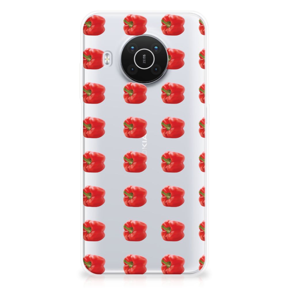Nokia X10 | X20 Siliconen Case Paprika Red