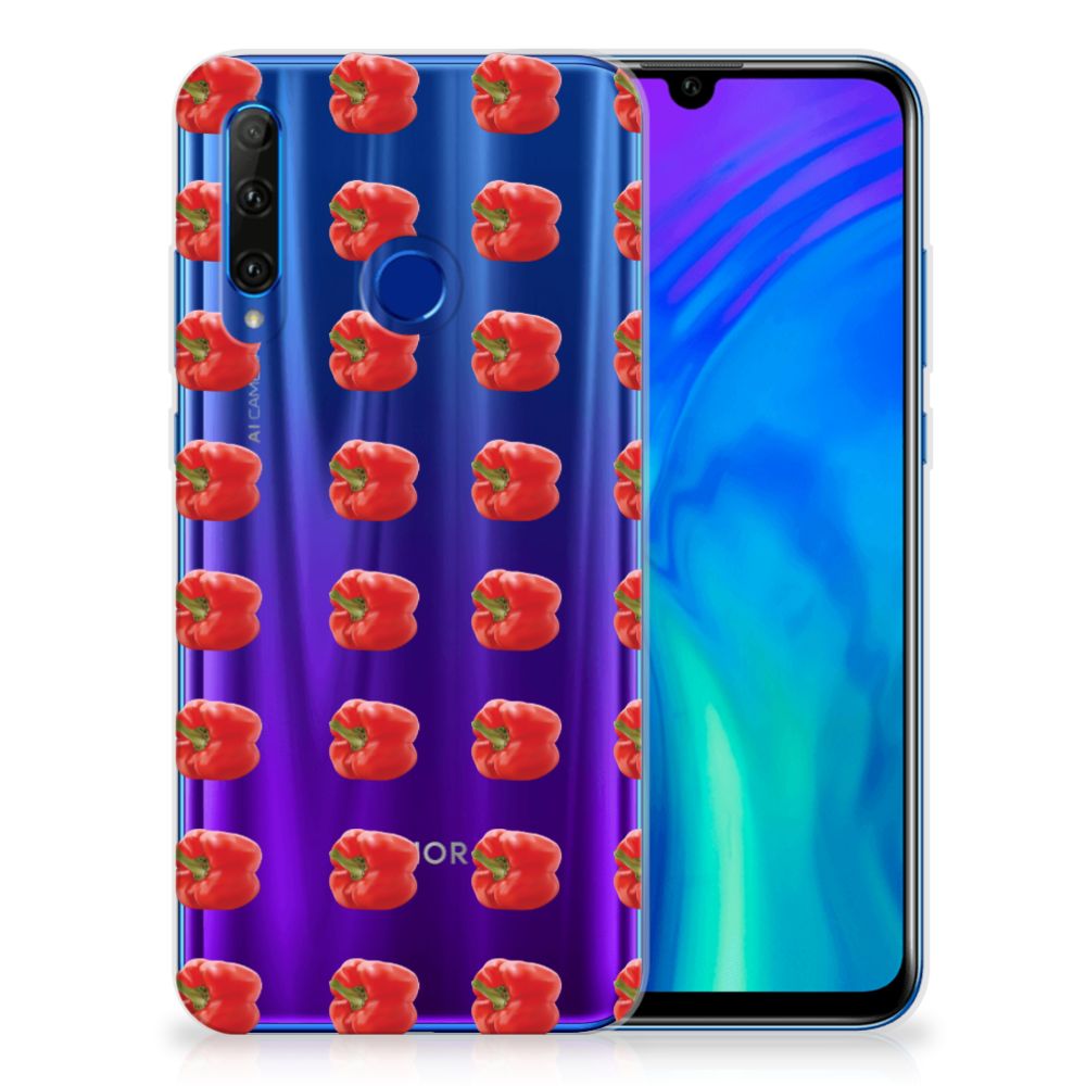 Honor 20 Lite Siliconen Case Paprika Red