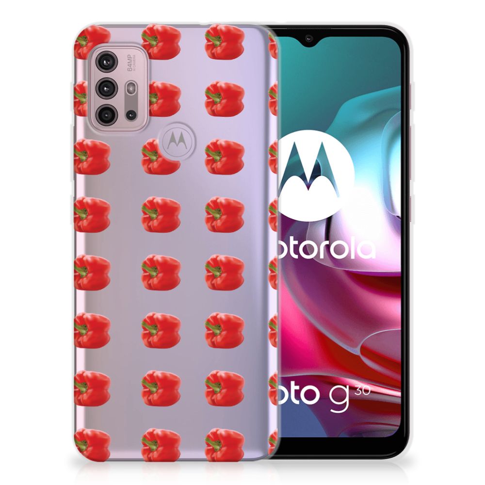 Motorola Moto G30 | G10 Siliconen Case Paprika Red