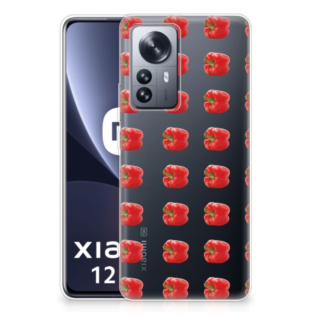 Xiaomi 12 Pro Siliconen Case Paprika Red