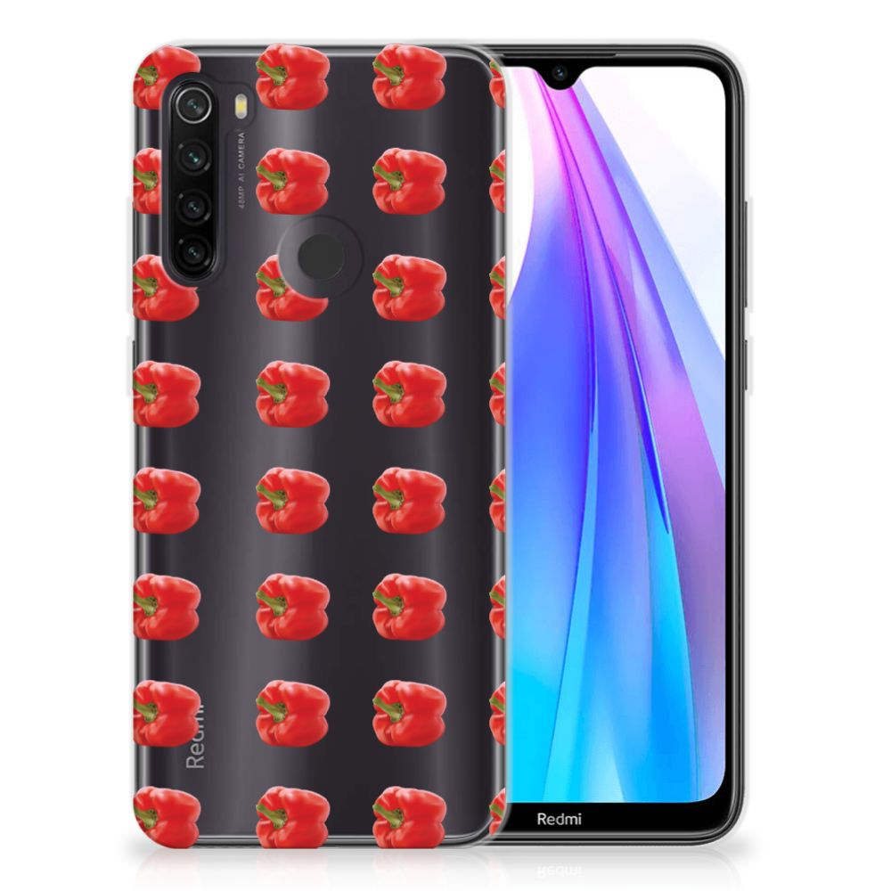 Xiaomi Redmi Note 8T Siliconen Case Paprika Red