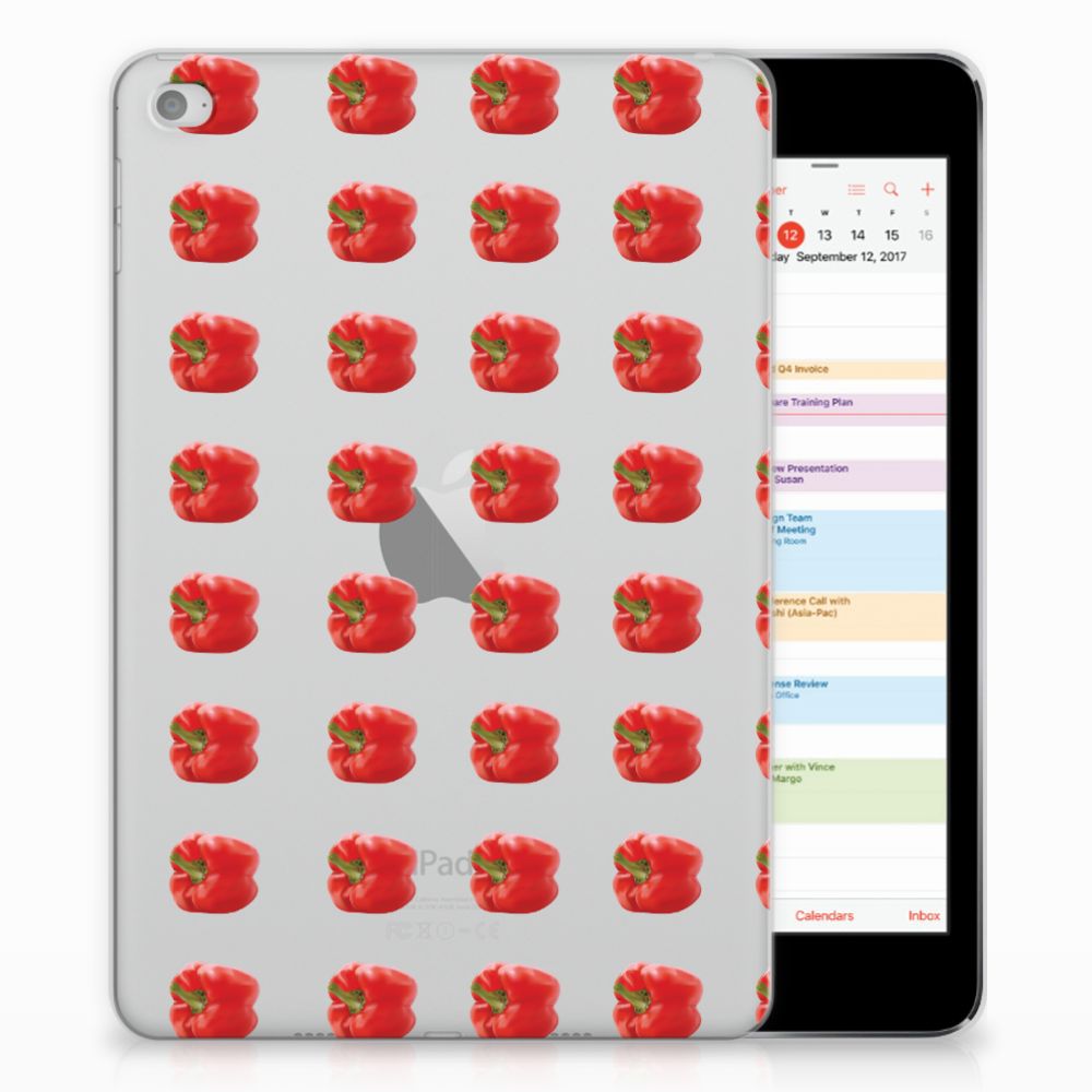 Apple iPad Mini 4 Tablethoesje Design Paprika Red