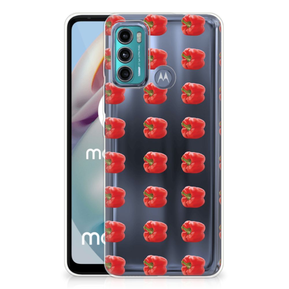 Motorola Moto G60 Siliconen Case Paprika Red