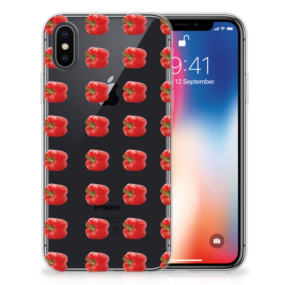 Apple iPhone X | Xs Siliconen Case Paprika Red