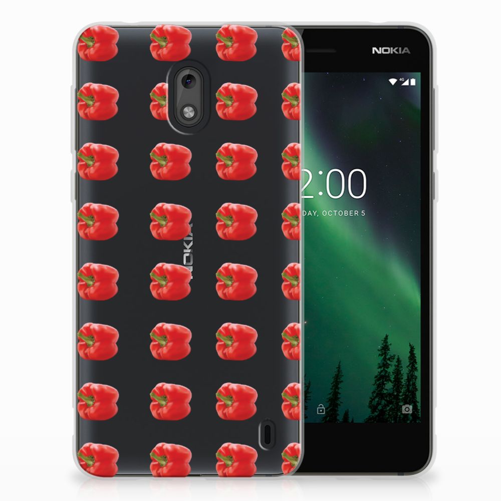 Nokia 2 Siliconen Case Paprika Red