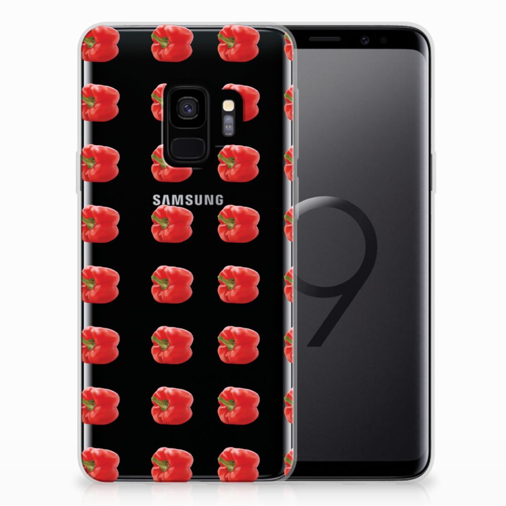 Samsung Galaxy S9 TPU Hoesje Design Paprika Red