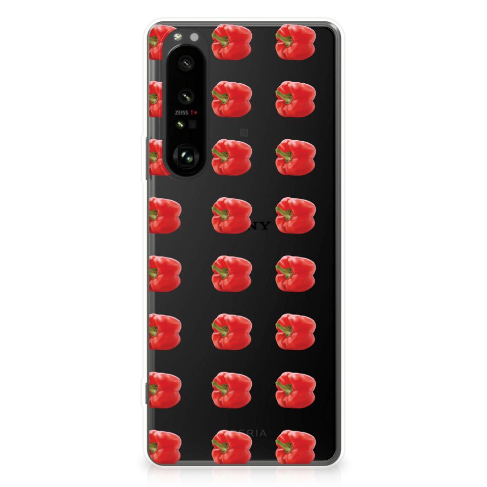 Sony Xperia 1 III Siliconen Case Paprika Red