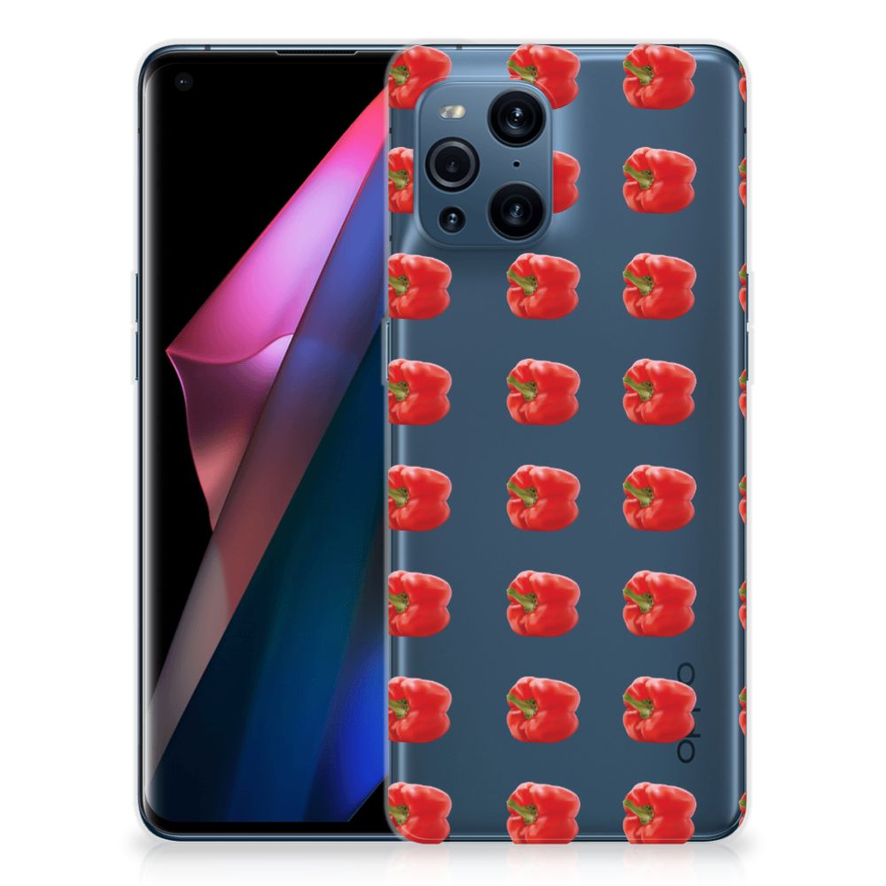 OPPO Find X3 | X3 Pro Siliconen Case Paprika Red
