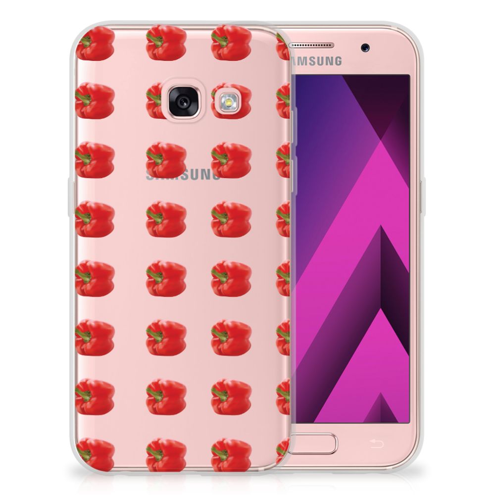Samsung Galaxy A3 2017 Siliconen Case Paprika Red