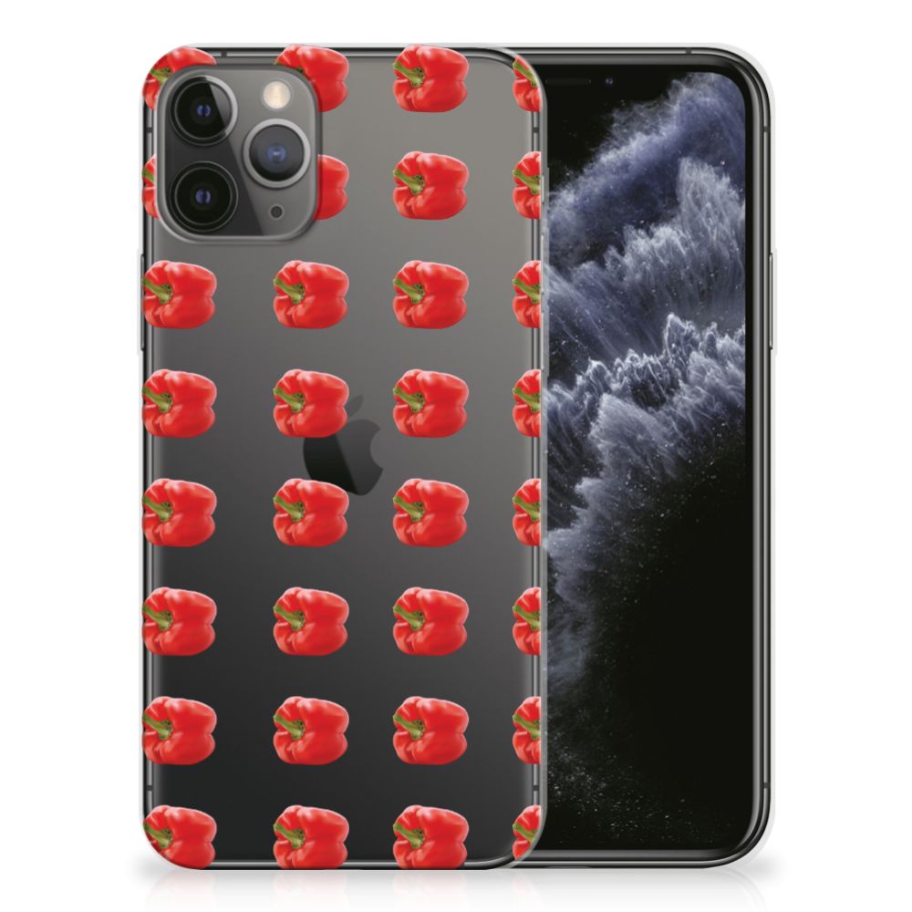 Apple iPhone 11 Pro Siliconen Case Paprika Red