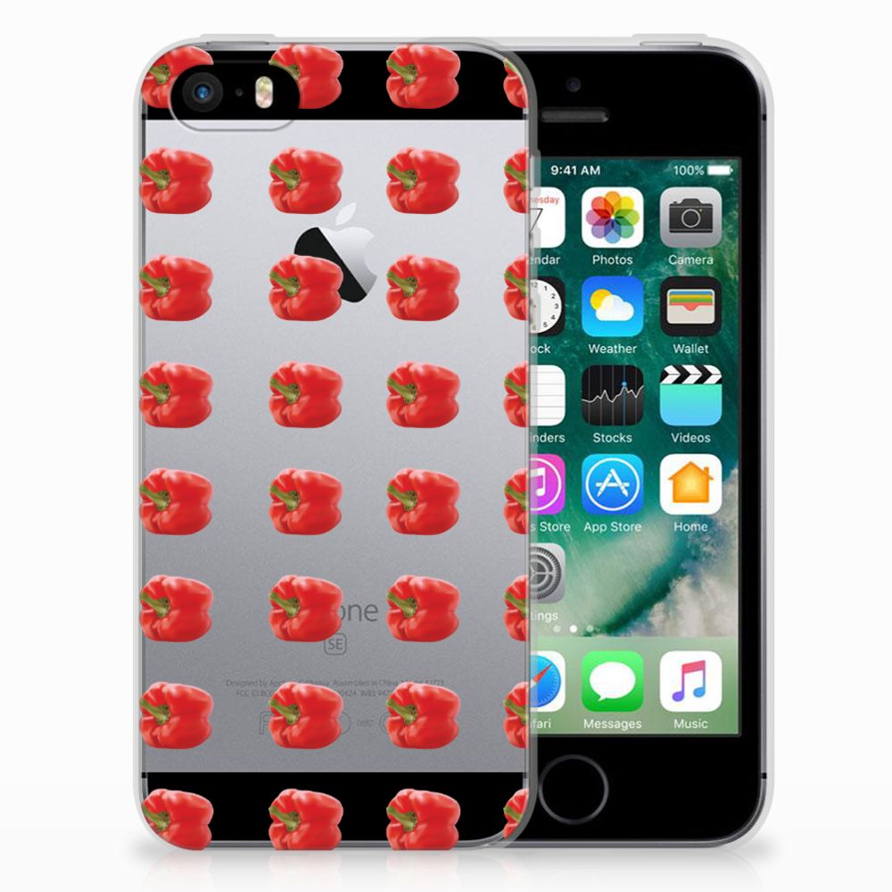 Apple iPhone SE | 5S Siliconen Case Paprika Red
