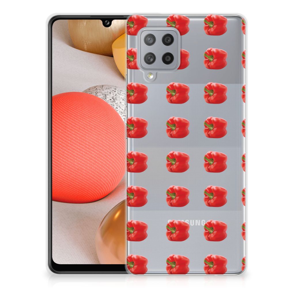Samsung Galaxy A42 Siliconen Case Paprika Red