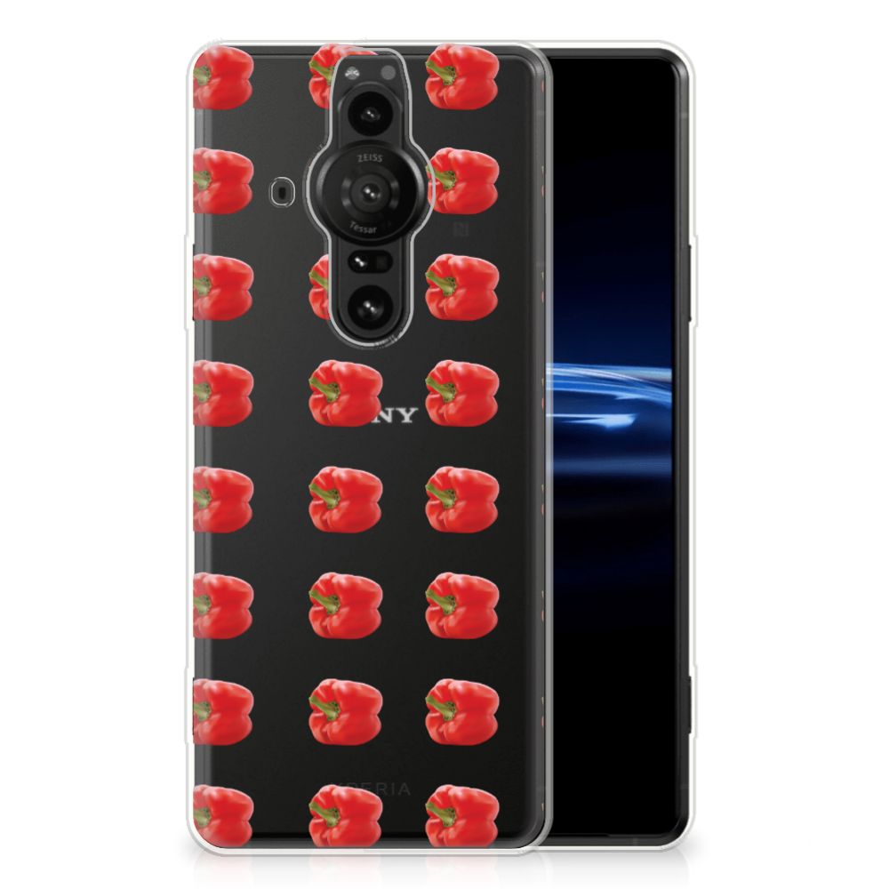 Sony Xperia Pro-I Siliconen Case Paprika Red