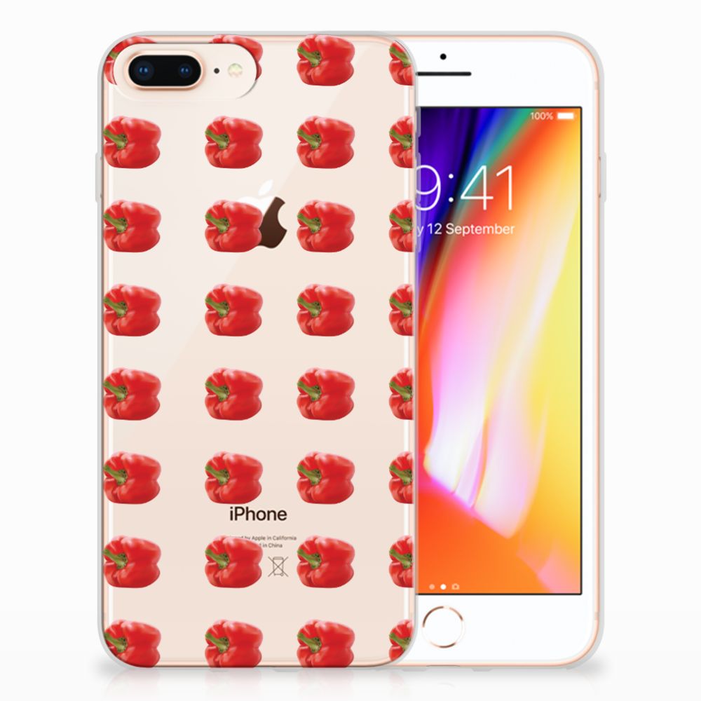 Apple iPhone 7 Plus | 8 Plus Siliconen Case Paprika Red