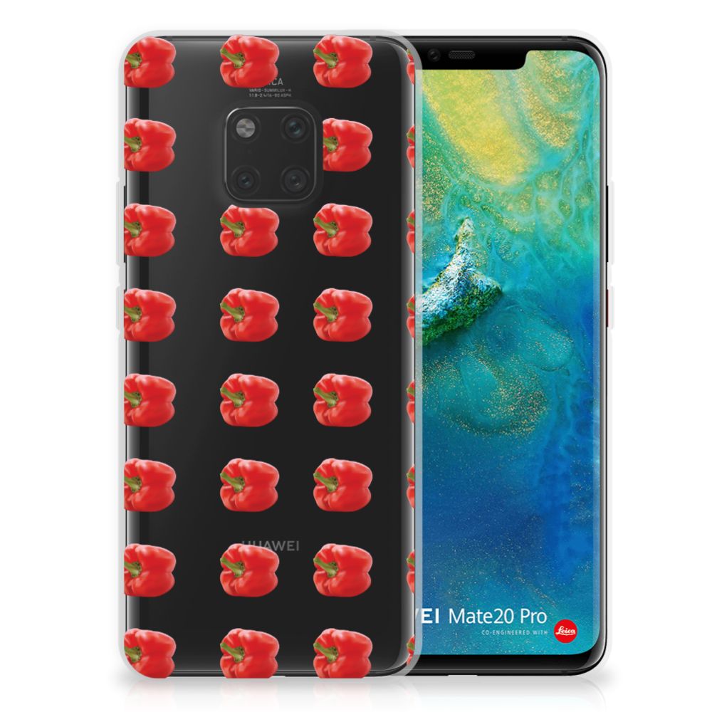 Huawei Mate 20 Pro Siliconen Case Paprika Red