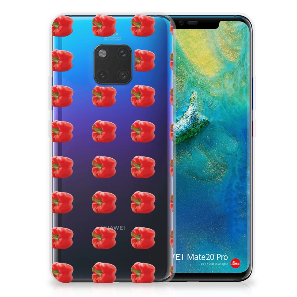 Huawei Mate 20 Pro Siliconen Case Paprika Red