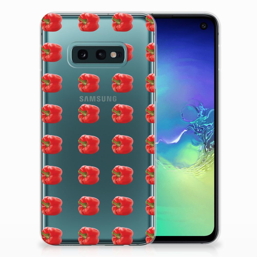 Samsung Galaxy S10e Siliconen Case Paprika Red