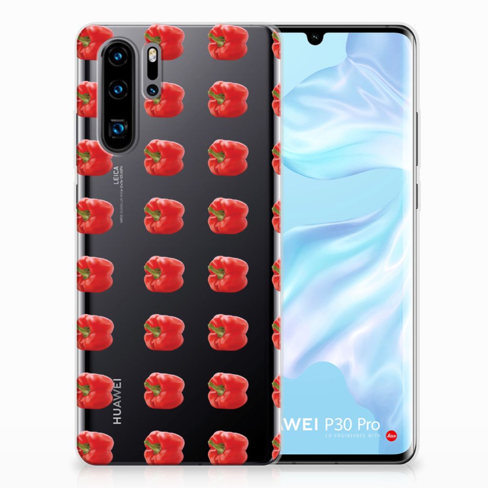 Huawei P30 Pro Siliconen Case Paprika Red