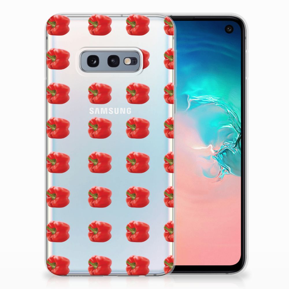 Samsung Galaxy S10e Siliconen Case Paprika Red