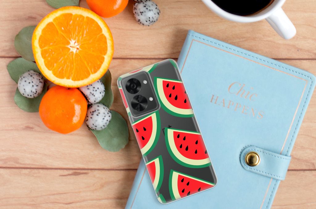 OnePlus Nord 2T Siliconen Case Watermelons