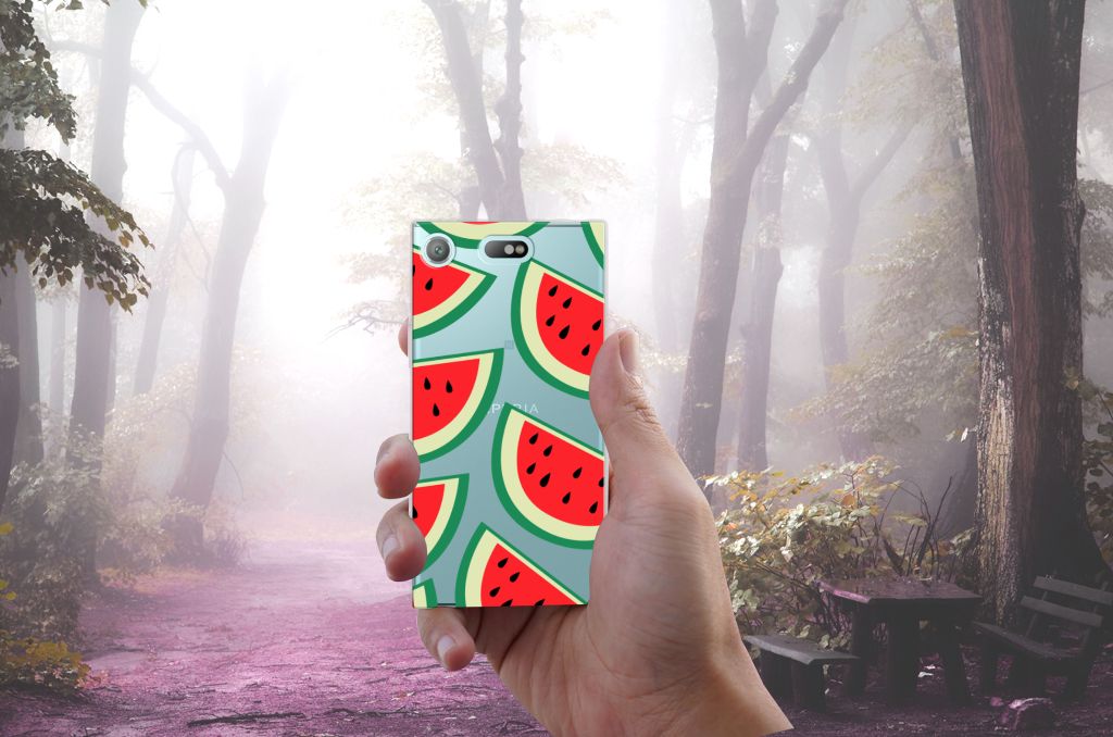 Sony Xperia XZ1 Compact Siliconen Case Watermelons
