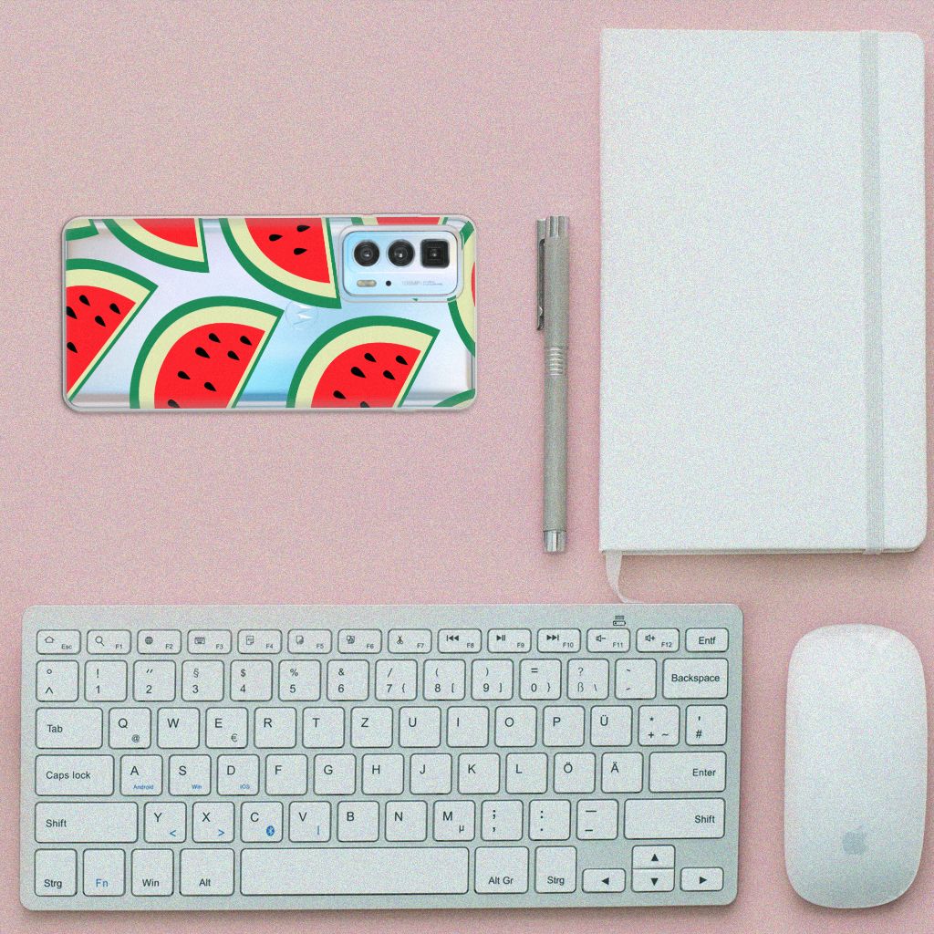 Motorola Edge 20 Pro Siliconen Case Watermelons