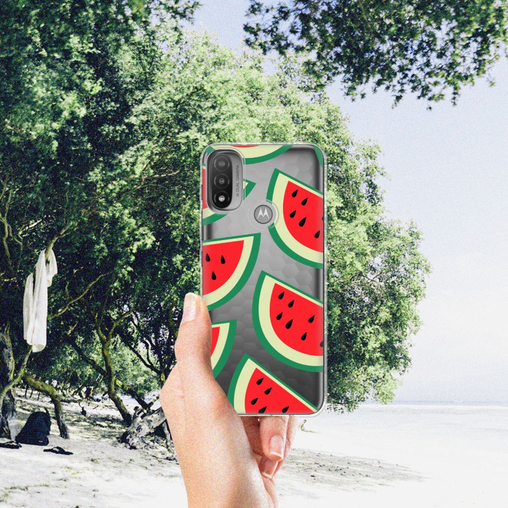 Motorola Moto E20 | E40 Siliconen Case Watermelons